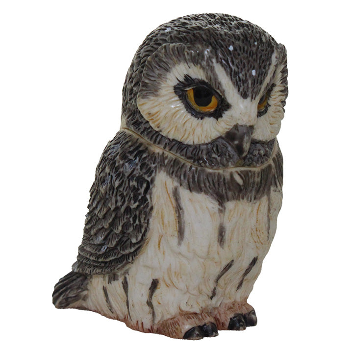 right side view harmony ball kingdom PBZOW9 boreal owl pot bellys