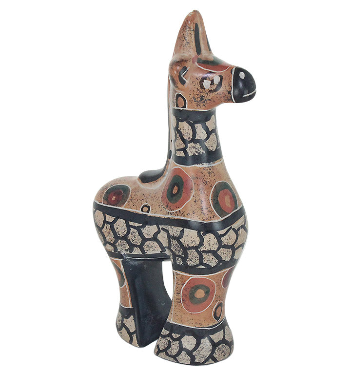 soapstone African giraffe figurine right side view