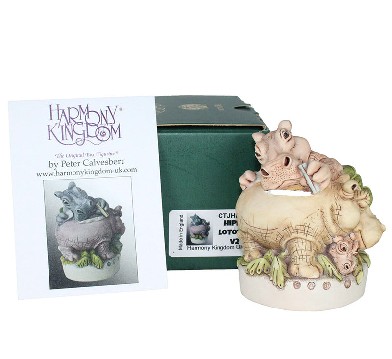 Harmony Kingdom Hippolotovus Rare Limited Edition Hippopotamus V-2 Chipped