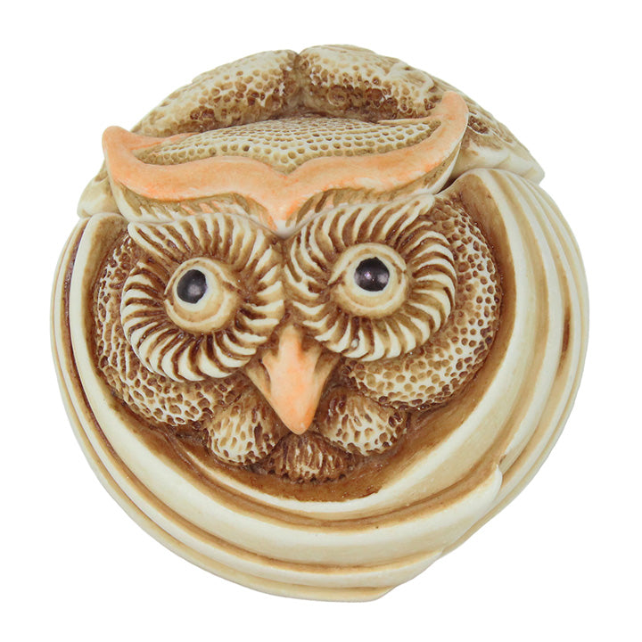 harmony kingdom adam binder TJRPOW mostel owl roly polys box figurine