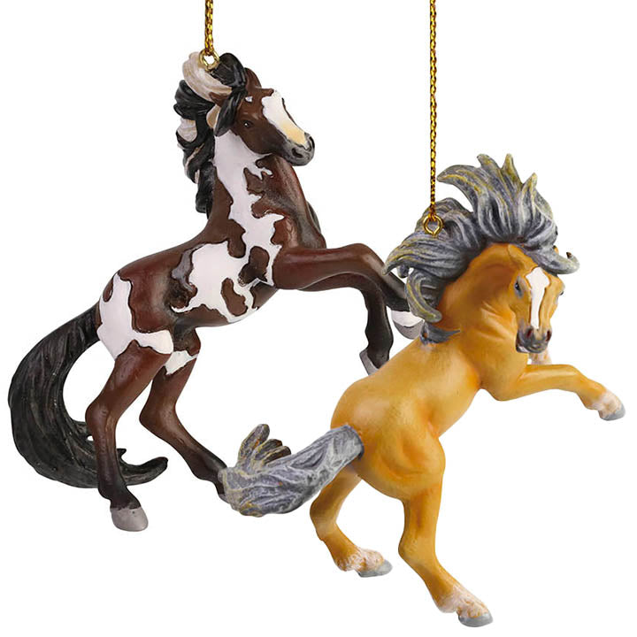 trail of painted ponies dance of the mustangs Picasso and Voodoo horse ornaments
