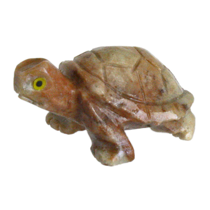 miniature carved stone tortoise turtle figurine