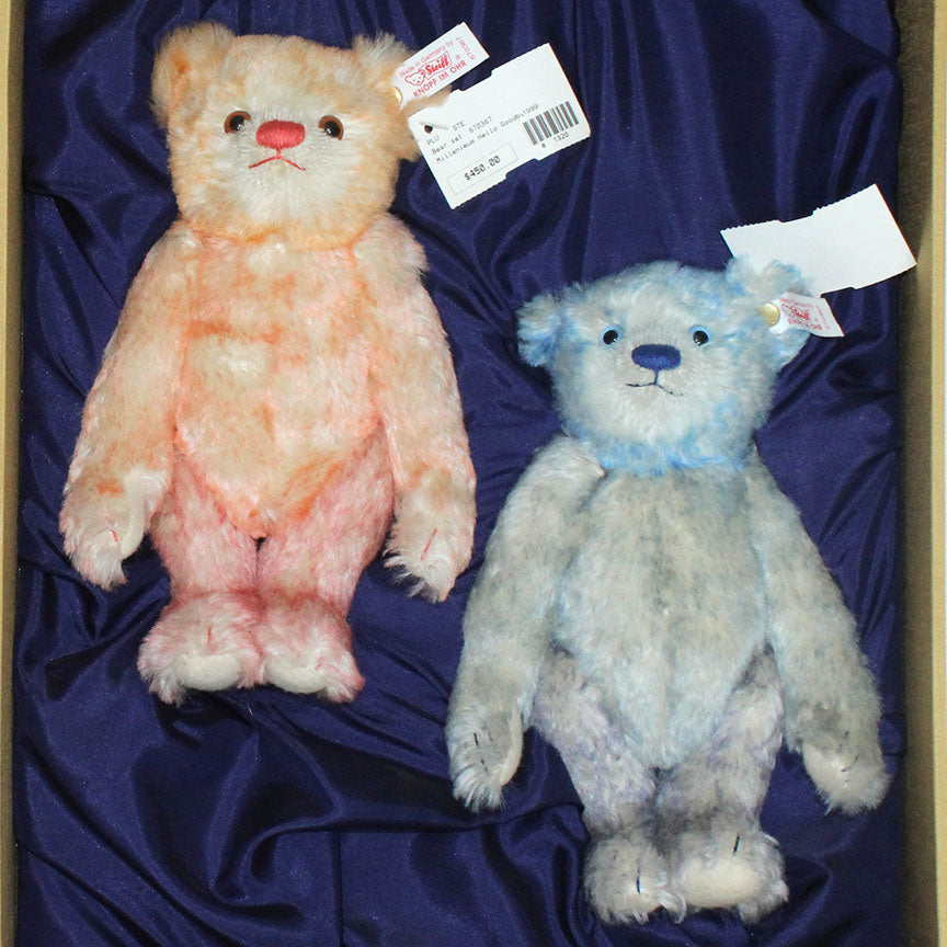 Steiff - Teddy bear Hello 2000 Good-Bye 1999 Steiff Bär - 1990-2000 Steiff - Teddy bear Hello 2000 Good-Bye 1999 Steiff Bär - 1990-2000