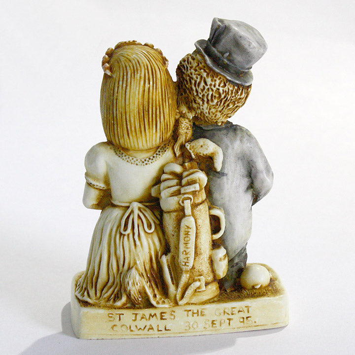 harmony kingdom the big day wedding cake topper back view