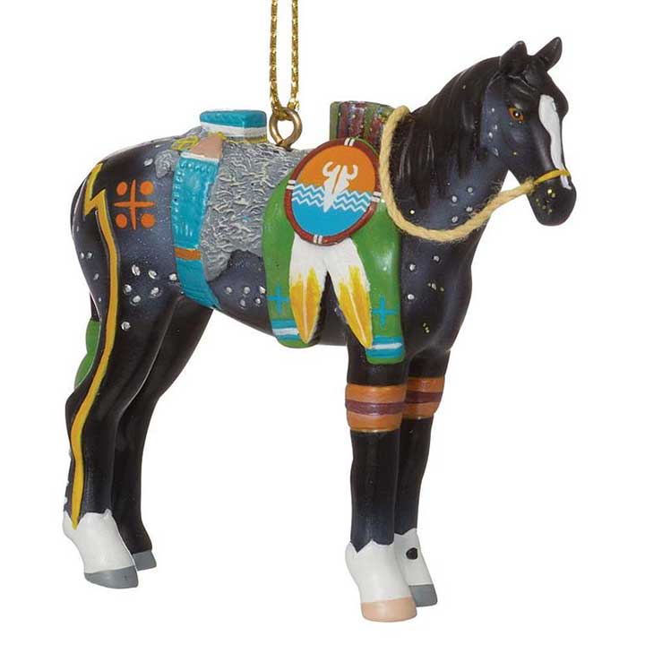 Trail of Painted Ponies 2023 War Magic ornament, right side view