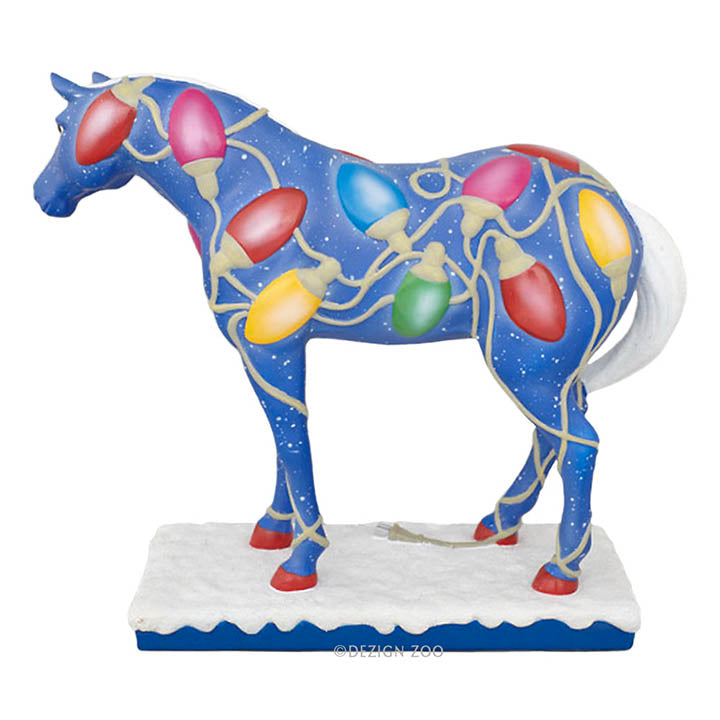 left side view trail of painted ponies Tangled  horse figurine