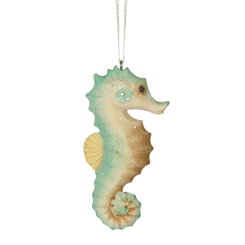 the heart of christmas seahorse christmas ornament right side view