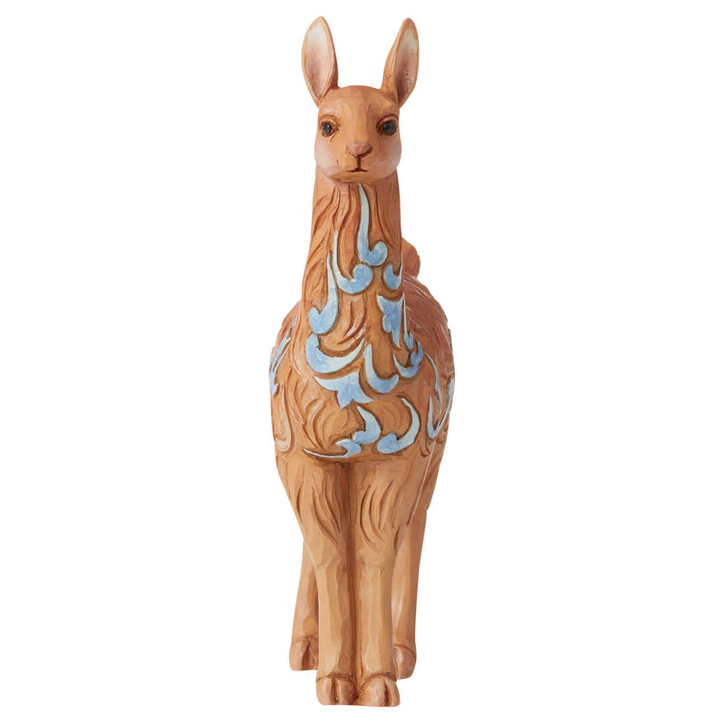 jim shore mini llama figurine front view