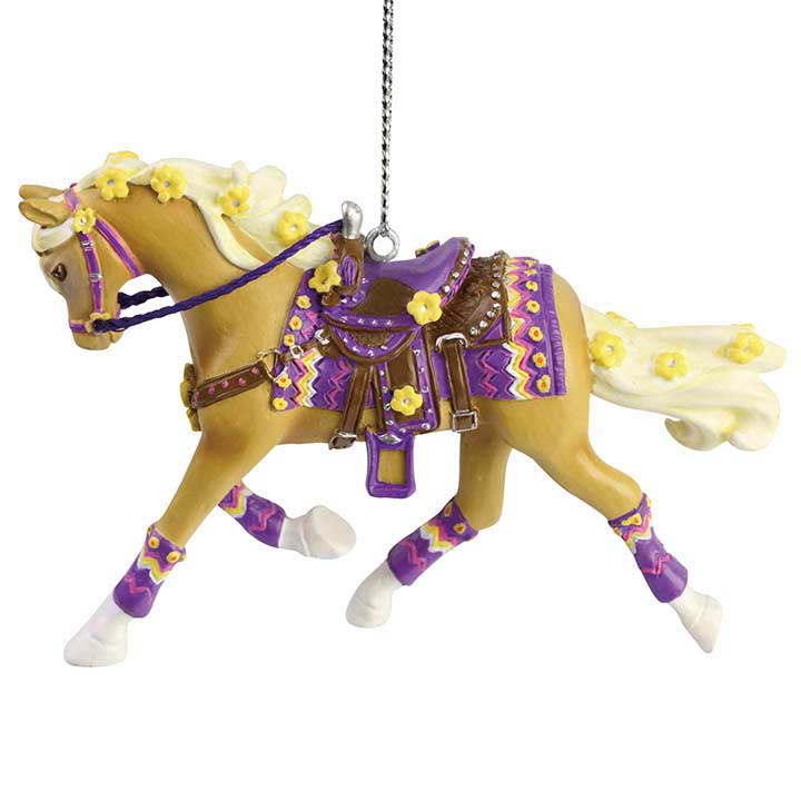 trail of painted ponies buttercup horse ornament - left side view