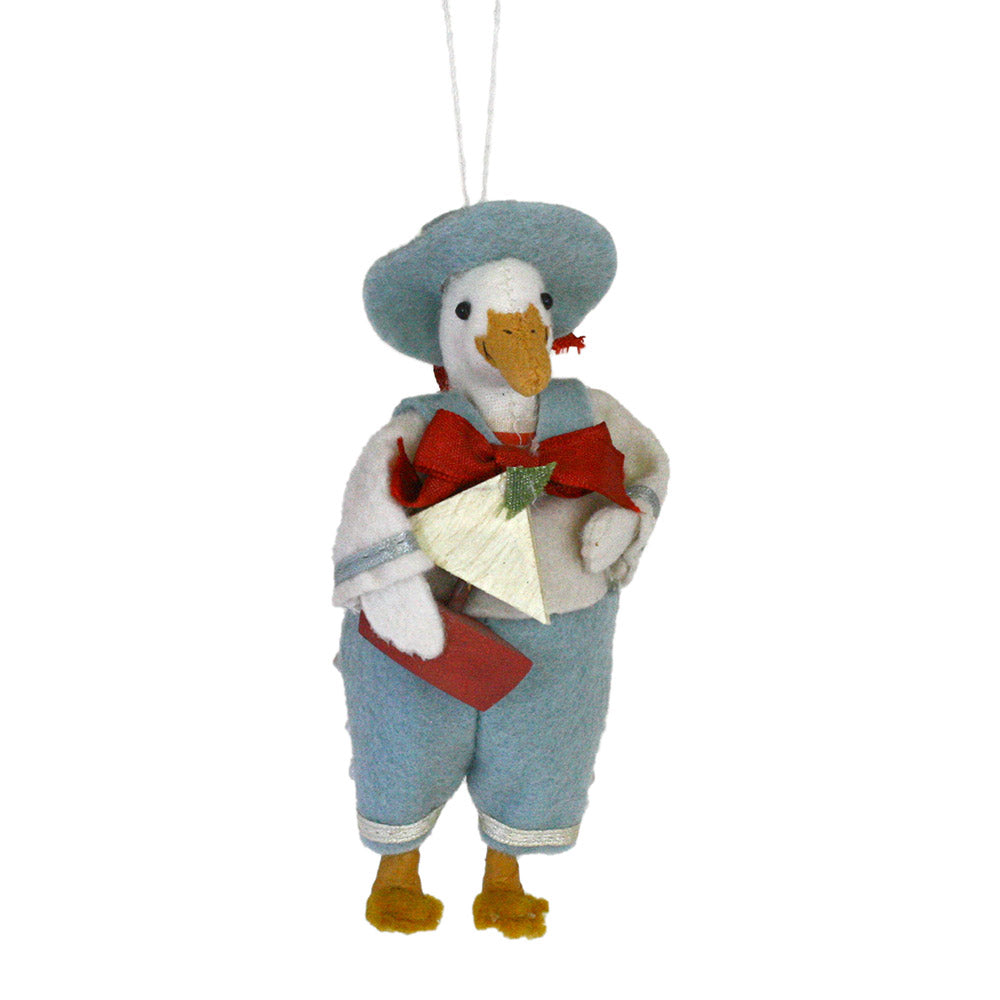 dagwood duck with sail boat felt ornament