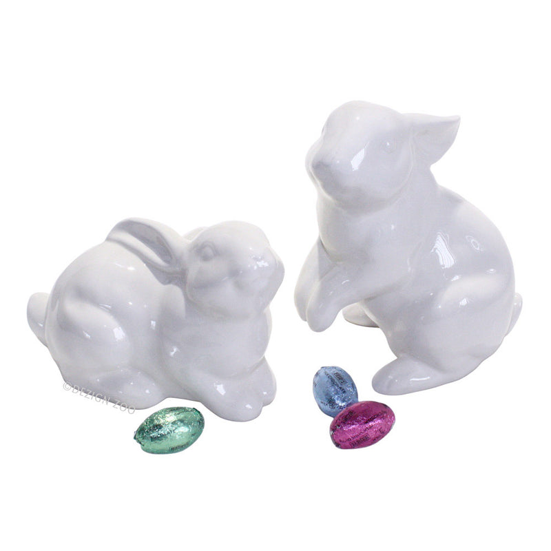 dept 56 white bunny easter figurines
