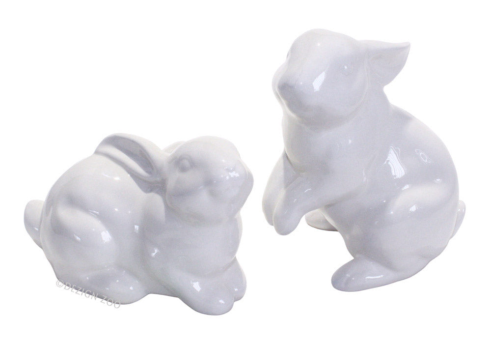 dept 56 white rabbit figurines