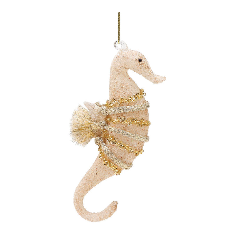 dept 56 sanded glass seahorse ornament