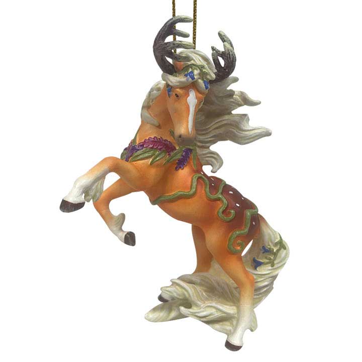 trail of painted ponies 6010846 forest spirit stallion with deer horns rearing