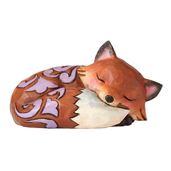 jim shore mini sleeping fox figurine