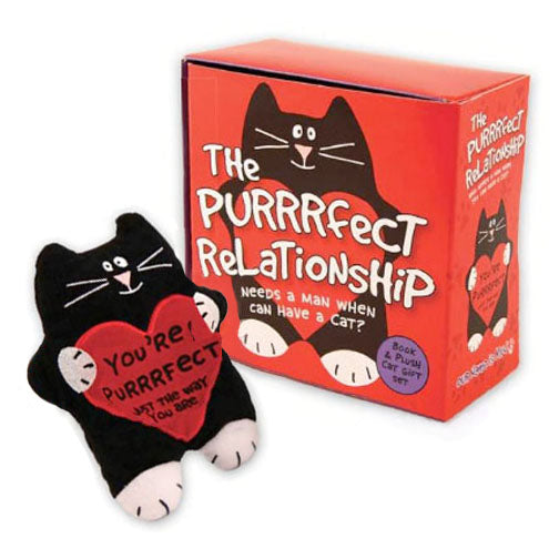 plush cat and book gift set