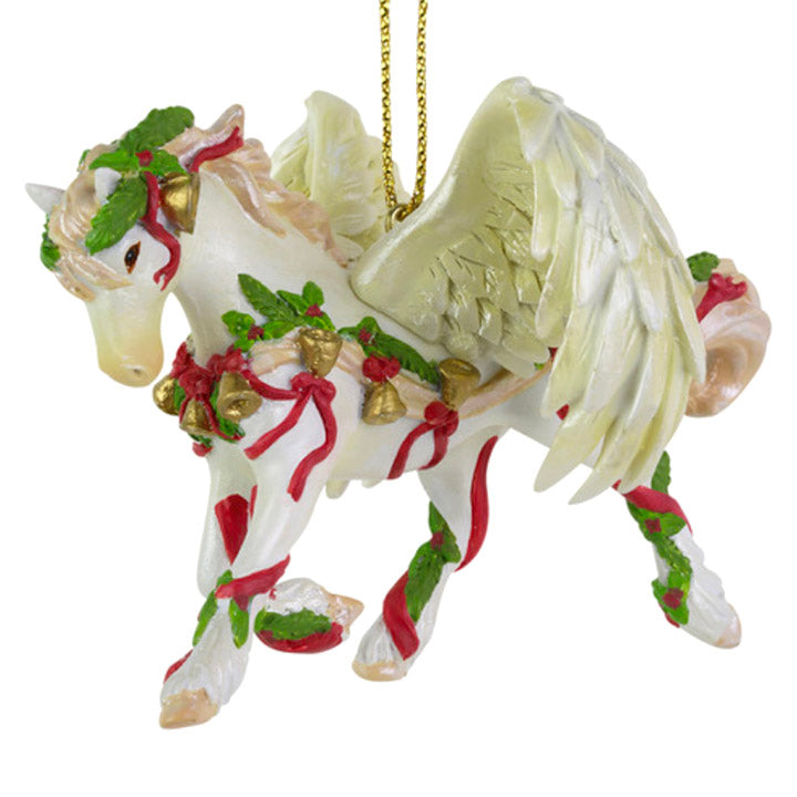 trail of painted ponies gloria christmas horse with wings ornament