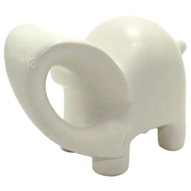 carved ivory soapstone elephant sculpture left side view