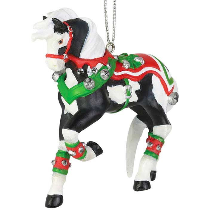 trail of painted ponies 6002914 jingle all the way ornament - front, left side view