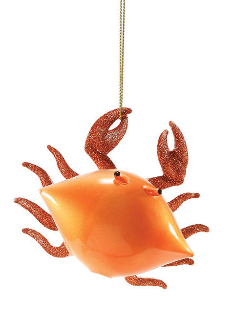 dept 56 gone to the beach orange crab ornament