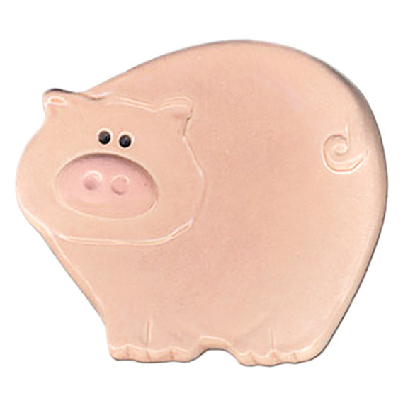 mini ceramic pink pig rest
