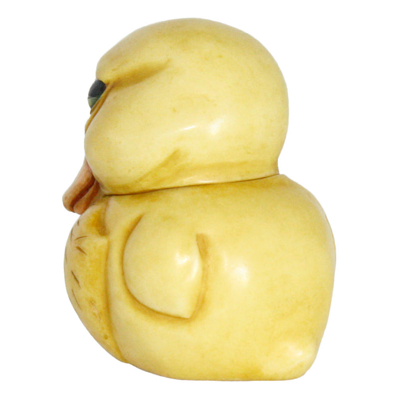 harmony ball quackers baby duck pot belly box figurine back view