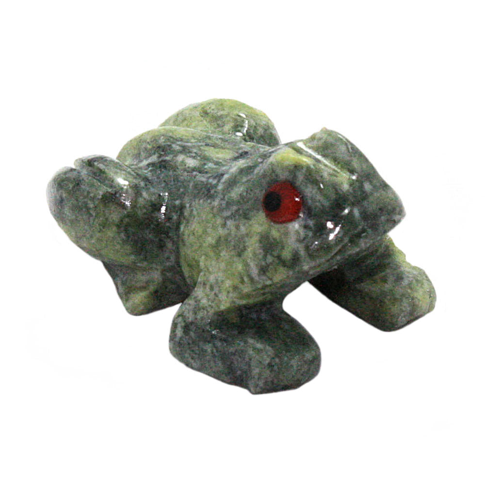 miniature serpentine stone frog