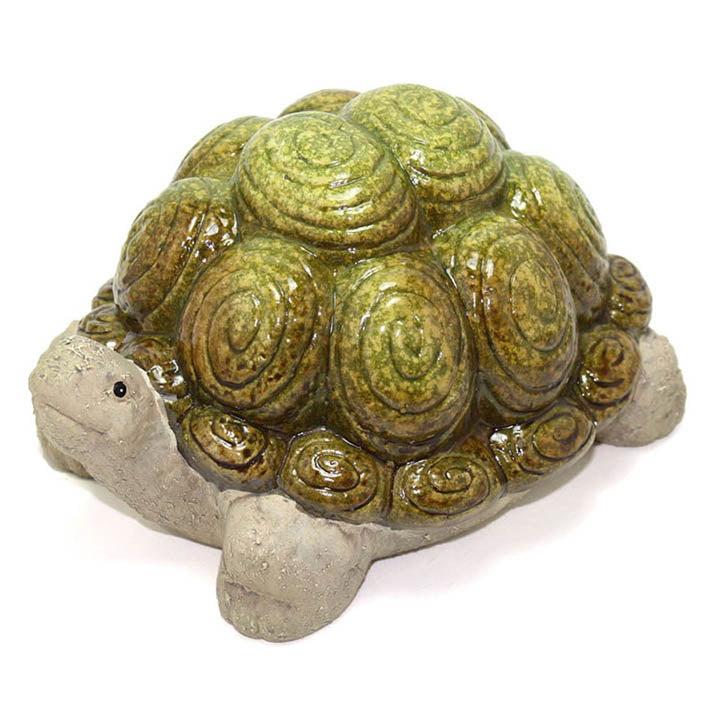 terra cotta ceramic tortoise