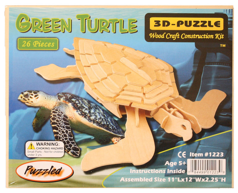 1223 Wooden Sea Turtle puzzle package