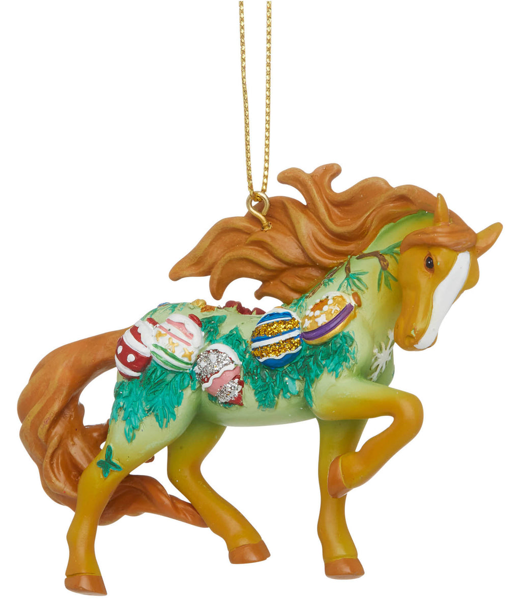 trail of painted ponies vintage christmas horse ornament