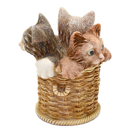 harmony kingdom wicker and whisker kittens in basket view 4